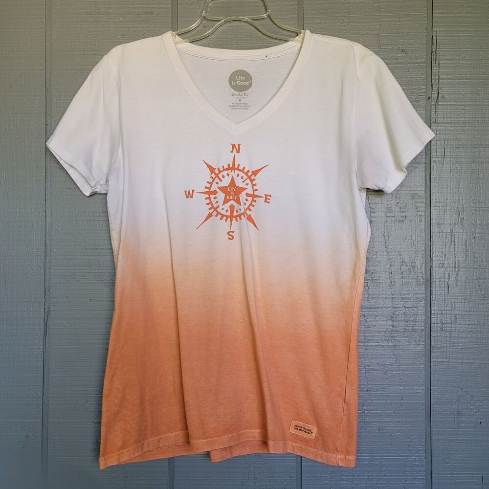 Life Is Good The Cardinal Points Crusher Tee Classic Fit. Size M